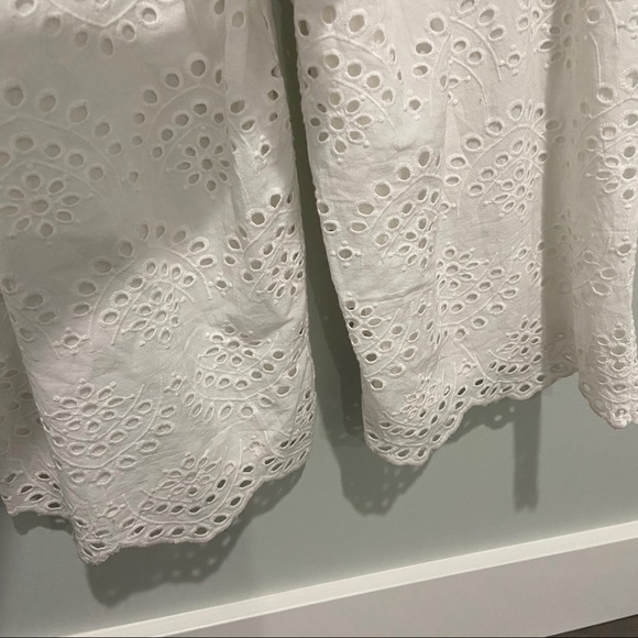 Topshop eyelet jumpsuit overalls white - Picture 6 of 8